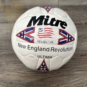 Mitre New England Revolution White Soccer Ball